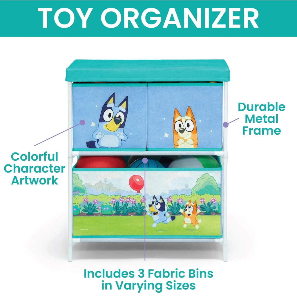 2026 NewBluey 3-Piece Toddler Bedroom Set by Delta Children, Blue
