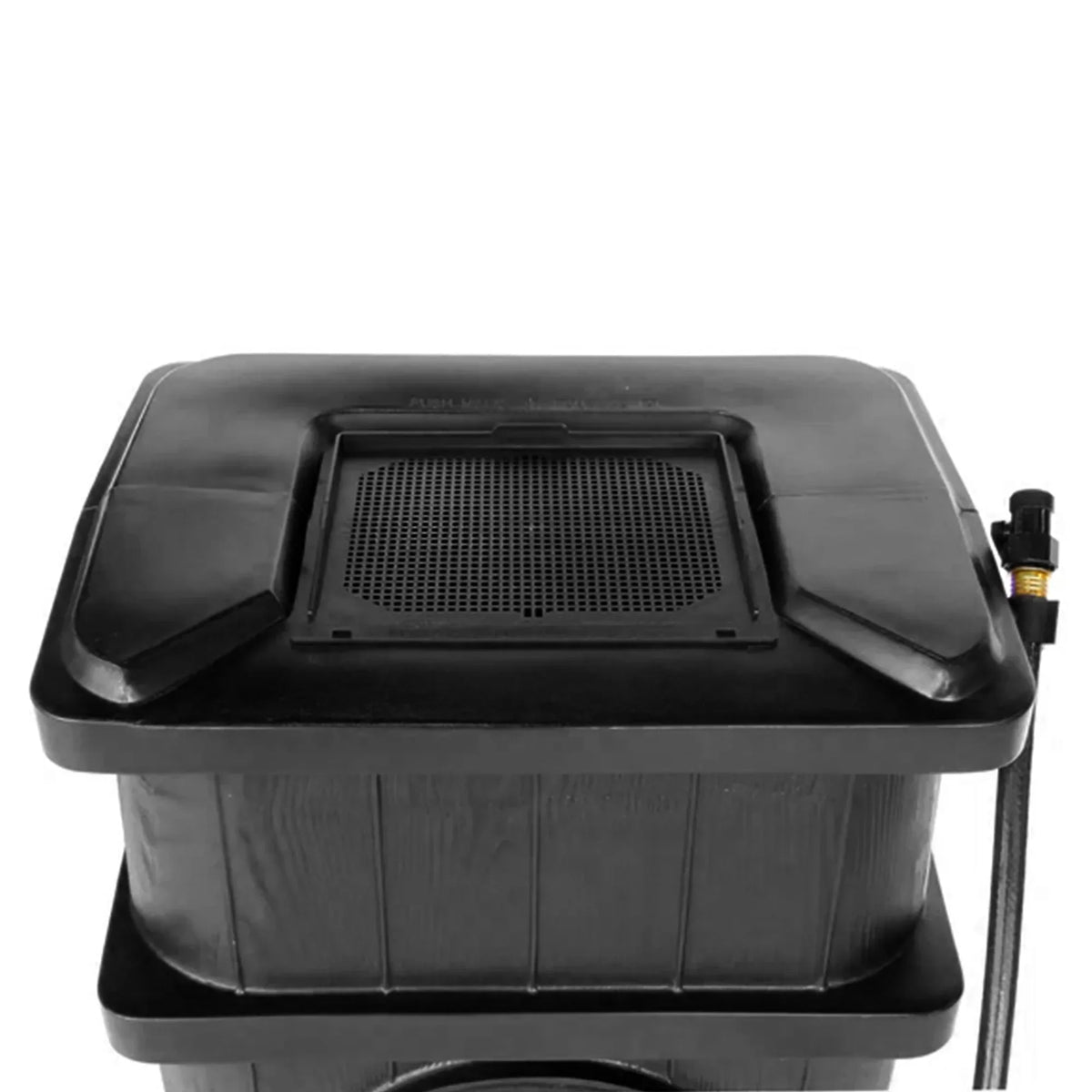 2026 NewFCMP Outdoor WG4000-GRY Home Outdoor Wood Grain Rain Water Catcher Barrel