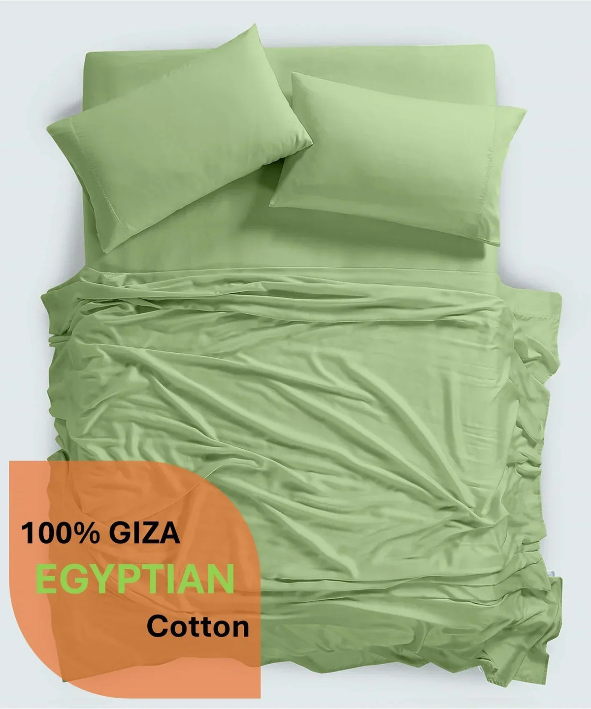2026 New600 Thread Count, 100% Giza Egyptian Cotton Bedding Set, 4-PC Sheets Set, 15 Inch Deep Pocket of Fitted Sheet, Soft Sateen Weave Breathable - Black, Twin