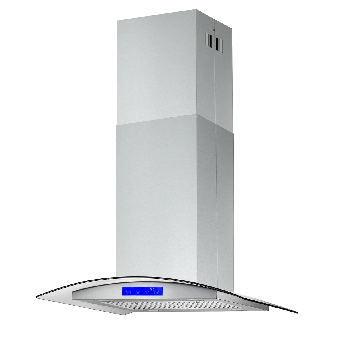2026 NewCosmo 5 Piece Kitchen Appliance Packages with 30" Freestanding Electric Range 30" Island Range Hood 24" Built-in Fully Integrated Dishwasher French Door Refrigerator & 48 Bottle Wine Refrigerator