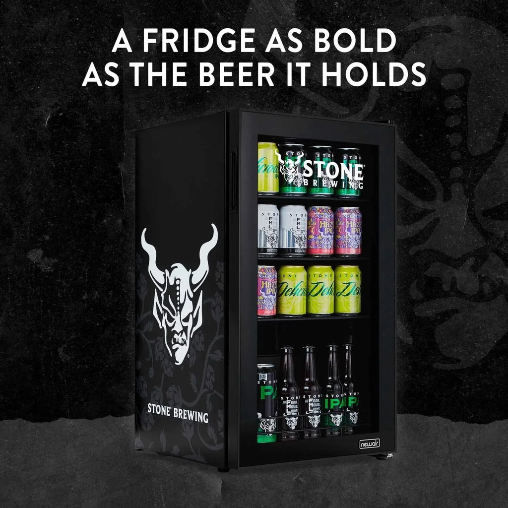 2026 NewBeverage Refrigerator Cooler | 126 Cans Free Standing with Right Hinge Glass Door | Mini Fridge Beverage Organizer Perfect For Beer, Wine, Soda, And Cooler Drinks