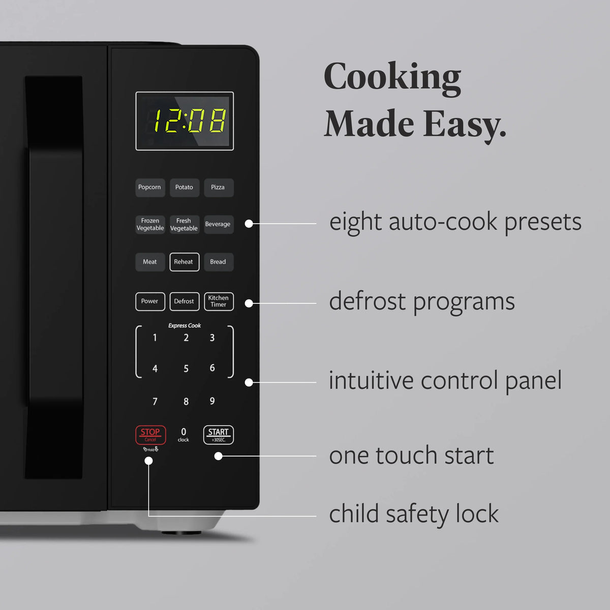 2026 NewFarberware 1.1 Cu. Ft. 1000-Watt Compact Microwave Oven, Black