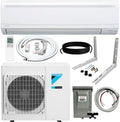 2026 NewDaikin 15,000 Btu 20 SEER2 LV Series Ductless Mini-Split Wall Mount Heat Pump Air Conditioner with 15' Installation Kit, Wall Bracket, 1/2 Electric Whip, 30A Fuse -230V