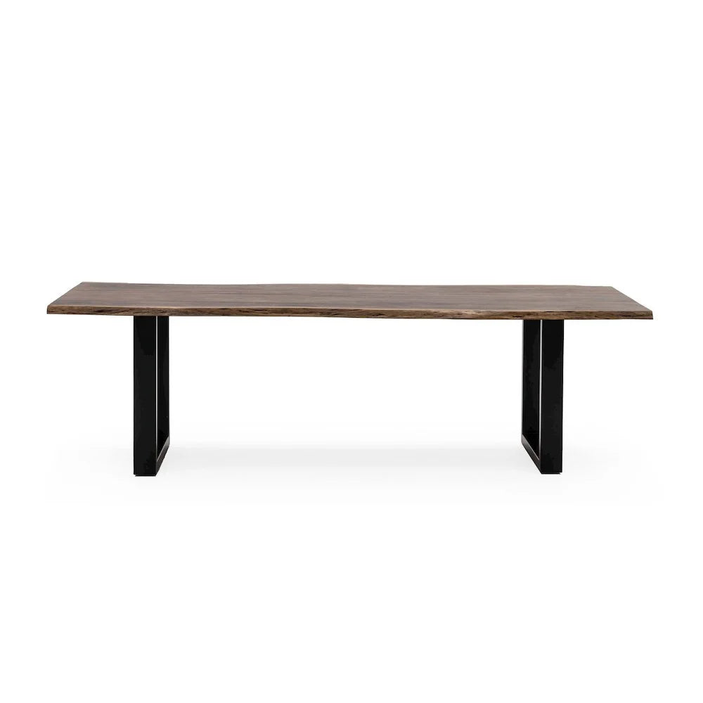 2026 New Modrest Taylor 102" Modern Solid Wood Dining Table in Dark Wood