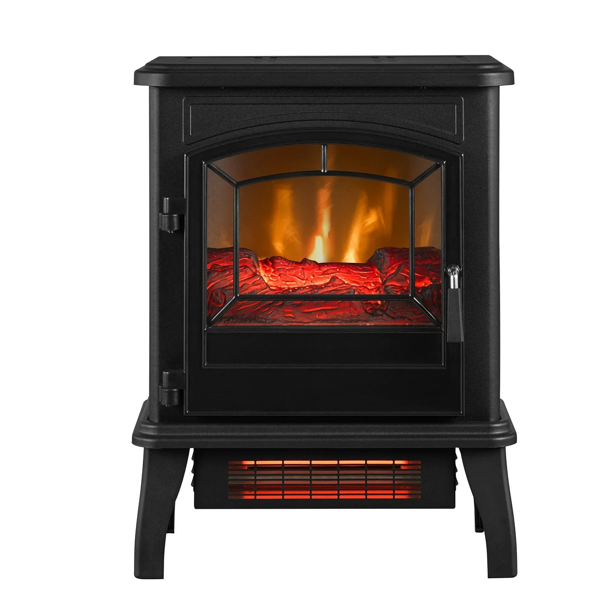 2026 NewClassicFlame 17.5"W Infrared Quartz Electric Stove Heater, Insignia Blue