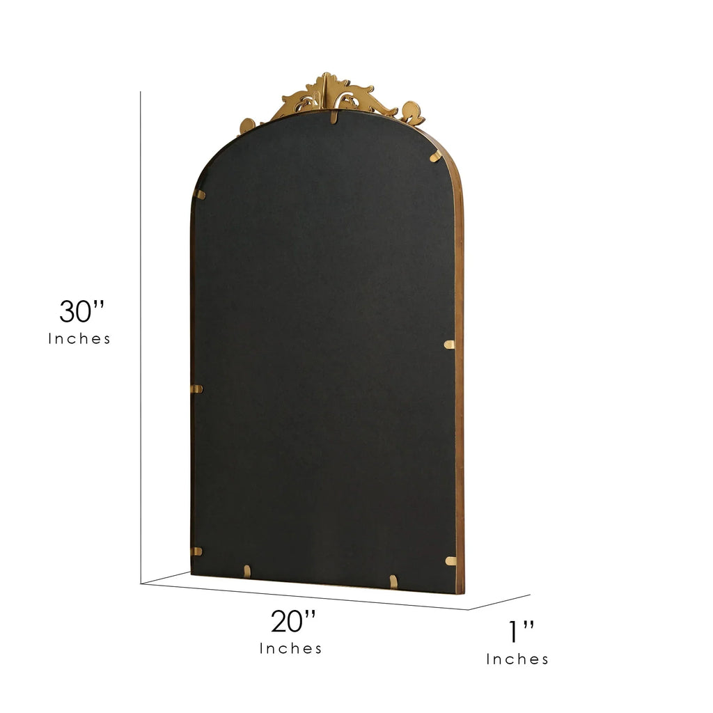 2026 NewBetter Homes & Gardens 20" x 30" Arch Metal Wall Mirror Décor in Gold
