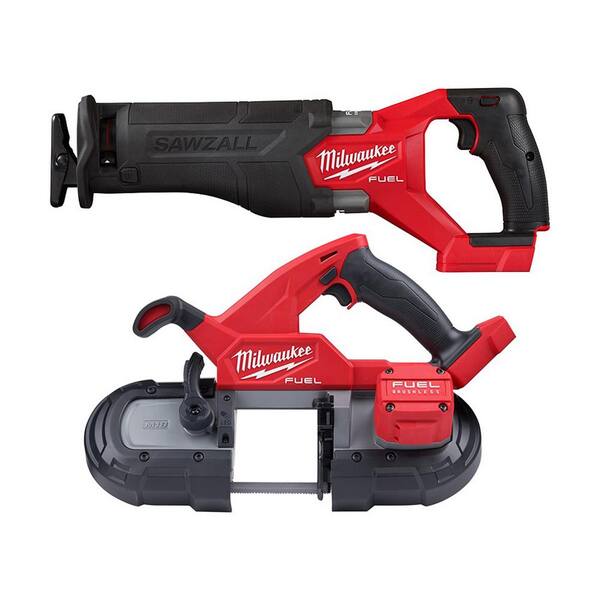 2026 NewM18 FUEL GEN-2 18V Lithium-Ion Brushless Cordless SAWZALL Reciprocating Saw with Compact Bandsaw (Tool-Only)