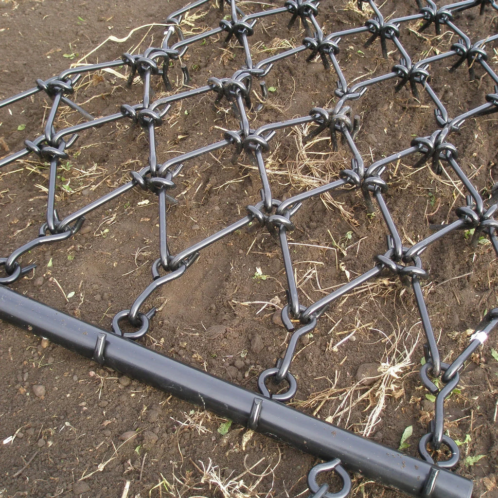2026 NewField Tuff 4'x4' Steel Drag Rake Field Leveling Harrow with 1/2" Teeth