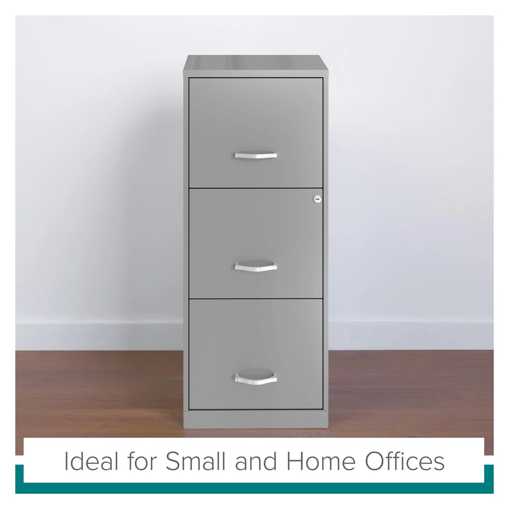 2026 NewSpace Solutions 18" Deep 3 Drawer Smart Letter Width Vertical File Cabinet, Navy