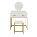 Bybafun 31.5-in White Makeup Vanity