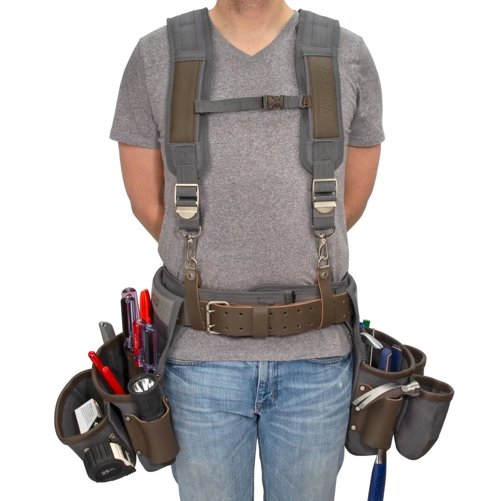 2026 NewEstwing 94745 15-Pocket Framer's Tool Pouch Apron Set