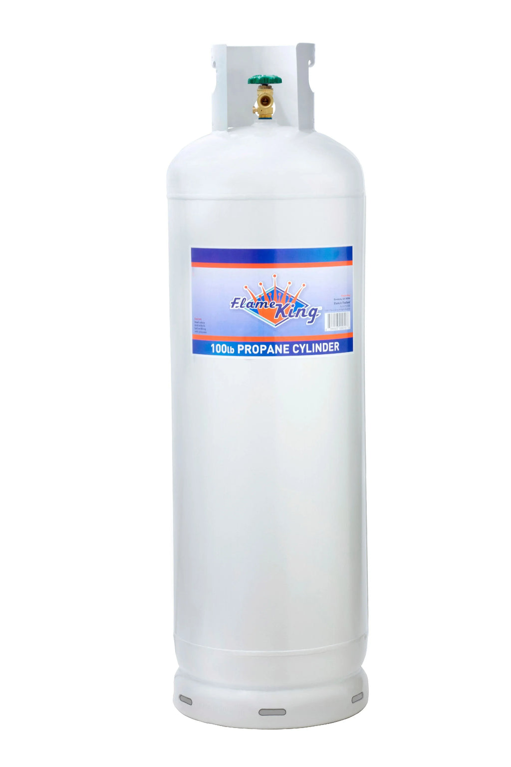 2026 NewFlame King 100 lb Steel Propane  Tank Cylinder POL Valve (Ships Empty)
