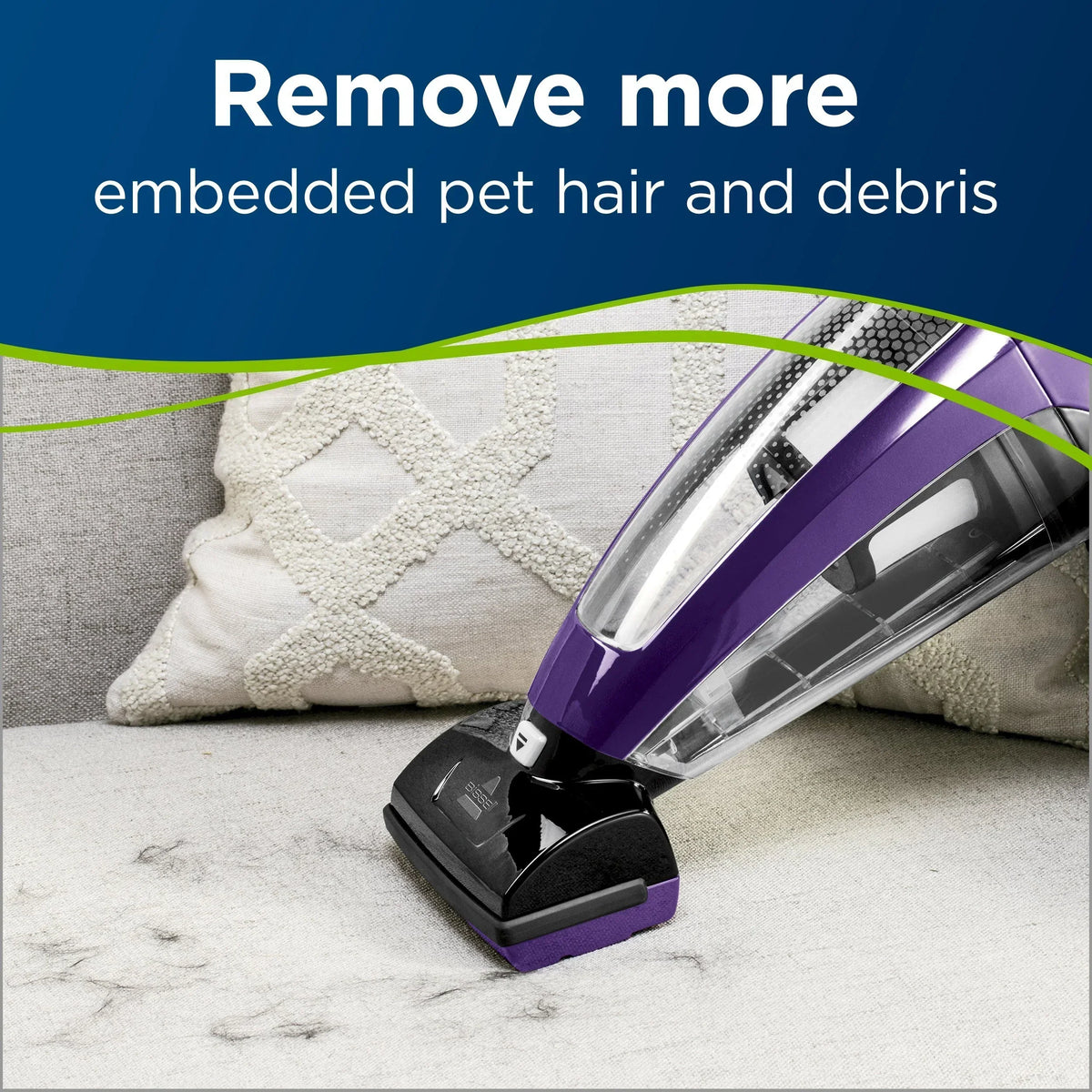2026 NewBISSELL Pet Hair Eraser Lithium Ion Cordless Hand Vacuum, Purple, 2390A