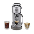 2026 NewDe’Longhi Dedica Duo Espresso Machine, Compact Size with Built in Frother for Latte Art, Brew Espresso, Cold Brew, Lattes & More, Stainless Steel