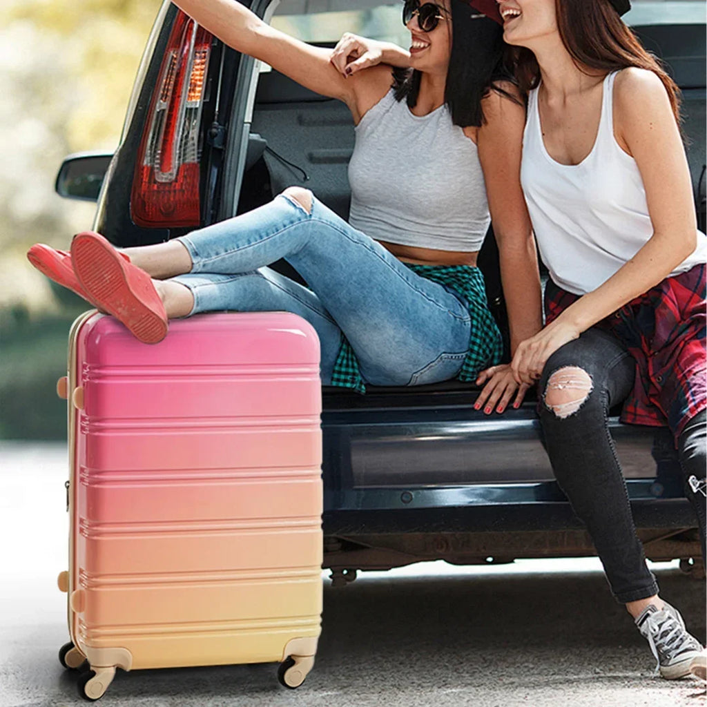 2026 New3 Piece Luggage Sets, Hard Shell Suitcase 20/24/28 Inches with TSA Lock and Spinner Wheels, Expandable Lightweight Travel Luggage for Men Women, Multicolor purple