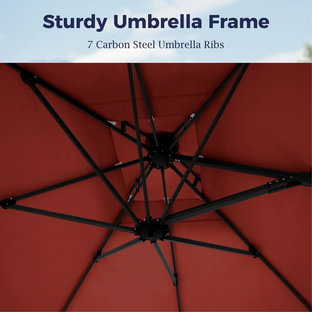 2026 NewAlpha Joy 12x9ft Outdoor Patio Umbrella Large Rectangle Offset Cantilever Double Umbrella with 360°Rotation, Beige