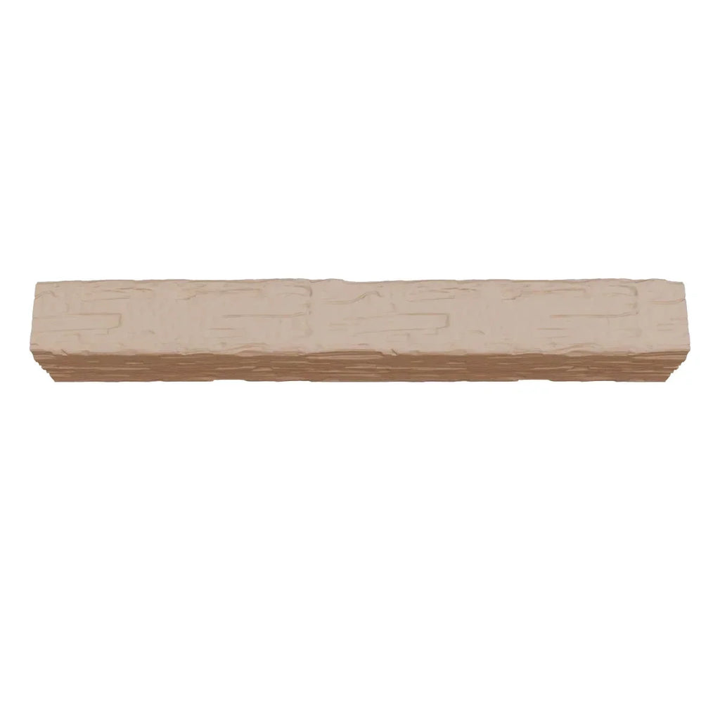 2026 NewEkena Millwork 3 1/2"W x 3 1/2"H x 120"L 3-Sided (U-Beam) Salvaged Timber HeritageTimber Faux Wood Ceiling Beam, Kona Brown