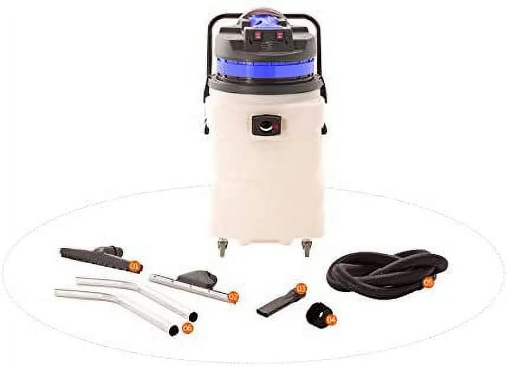 2026 NewFarag Janitorial 24 Gallon, Wet/Dry Vacuum Cleaner, White with Accessories Included