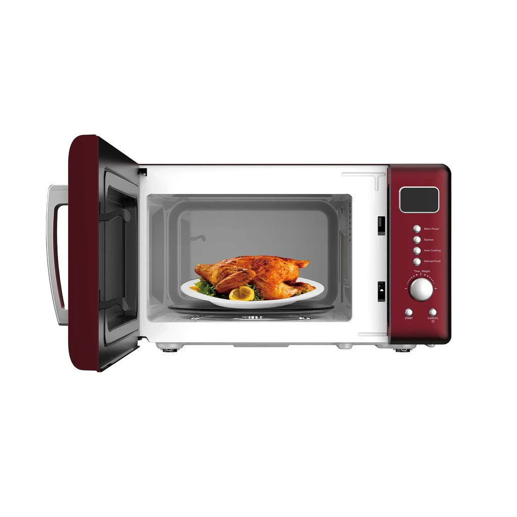 2026 NewFrigidaire 0.7 Cu. Ft. Retro Countertop Microwave Oven, Black and Gold