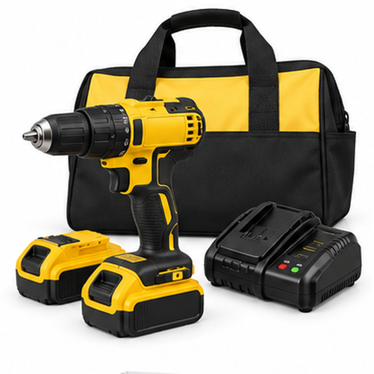 DEWALT 20V MAX Cordless 1/2 in. Drill/Driver, (2) 20V 1.3Ah Batteries, Charger and Bag DCD771C2