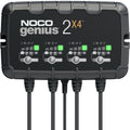 2026 NewNOCO GENIUS2X4: 4-Bank 8A (2A/Bank) 6V/12V Smart Battery Charger, Maintainer and Desulfator