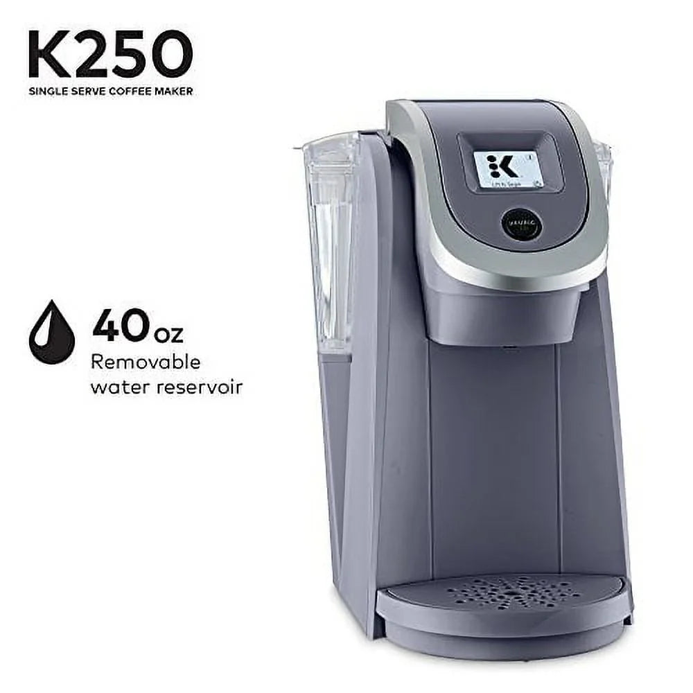 2026 NewKeurig K250 Coffee Maker, Single Serve K-Cup Pod Coffee Brewer, With Strength Control, Plum Gray