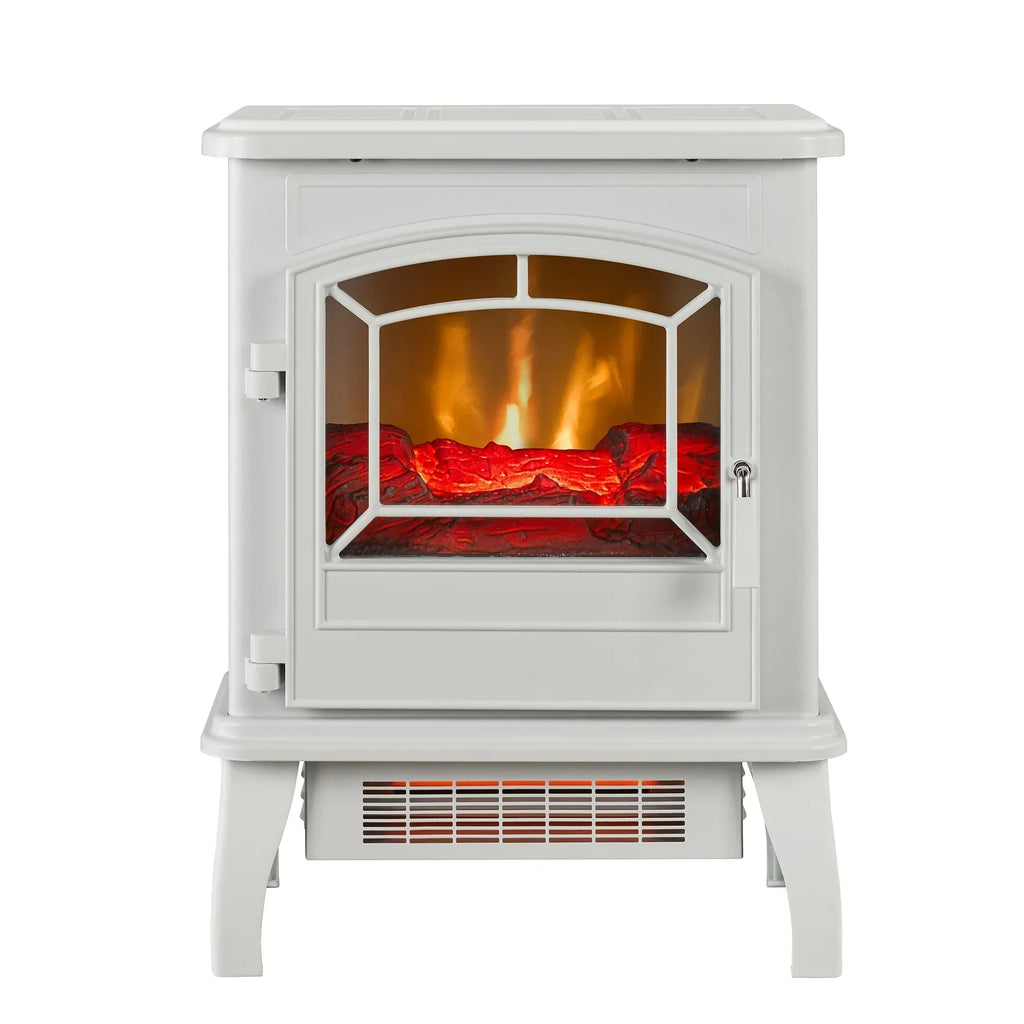 2026 NewClassicFlame 17.5"W Infrared Quartz Electric Stove Heater, Insignia Blue