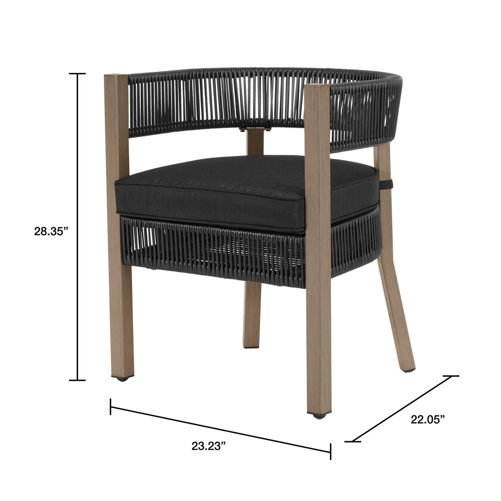 2026 NewBetter Homes & Gardens Tarren 5 Piece Outdoor Dining Set, Black