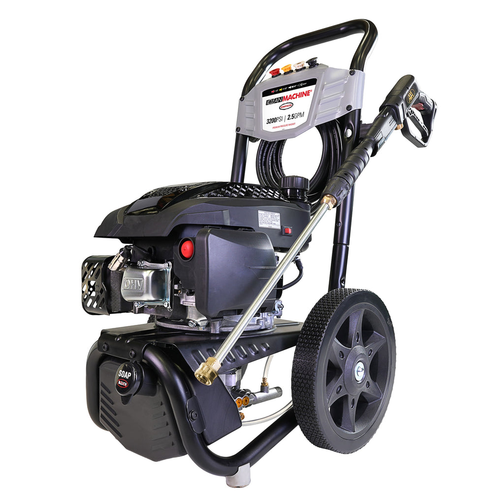 SIMPSON Clean Machine 3200-PSI 2.5-GPM Cold Water Gas Pressure washer with 4 Spray Tips