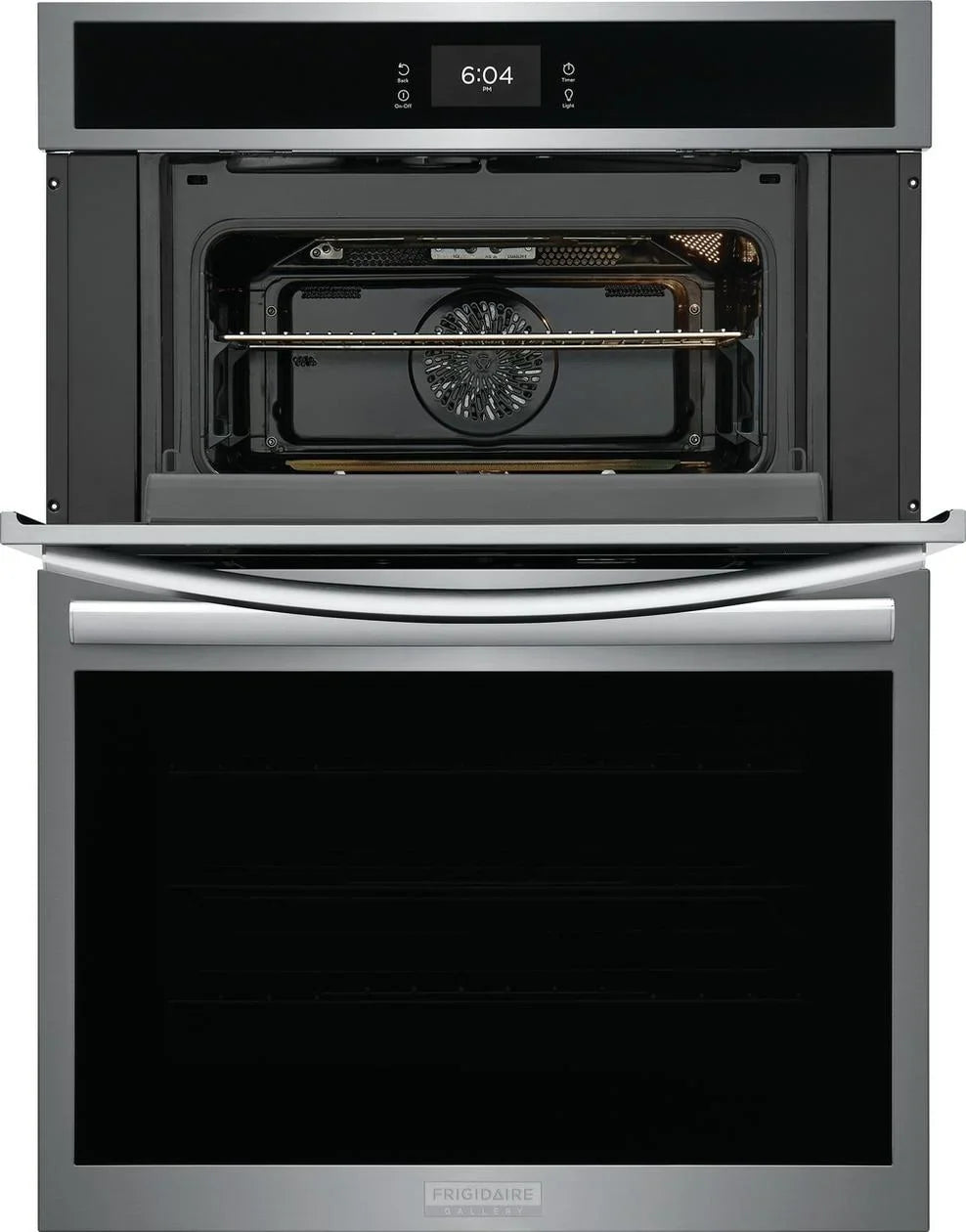 2026 NewFrigidaire Gallery GCWM3067AD 30 inch Black Stainless Wall Oven and Microwave Combination