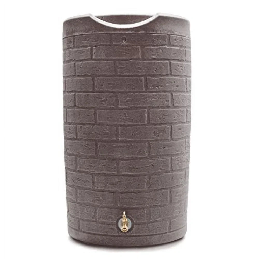 2026 NewGood Ideas IMP-D50-DAR Impressions Downton Rain Saver Rain Barrel, 50 Gallon, Dark Granite
