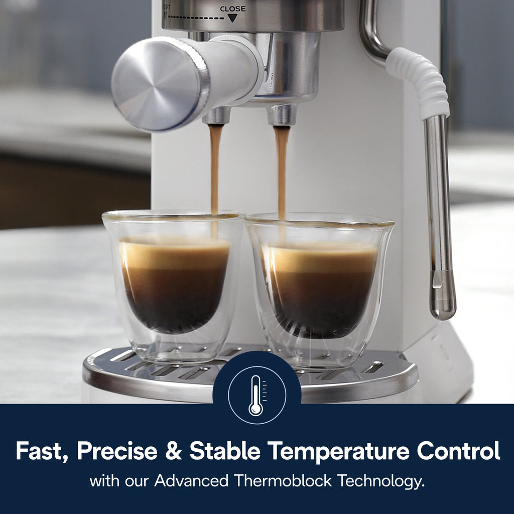 2026 NewDe’Longhi Dedica Duo Espresso Machine, Compact Size with Built in Frother for Latte Art, Brew Espresso, Cold Brew, Lattes & More, Stainless Steel