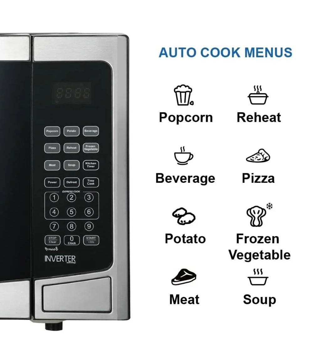 2026 NewEmerson 1.2 Cu Ft, 1000W Stainless Steel Countertop Microwave Oven with Inverter Technology, Touch Control, MWI1212SS