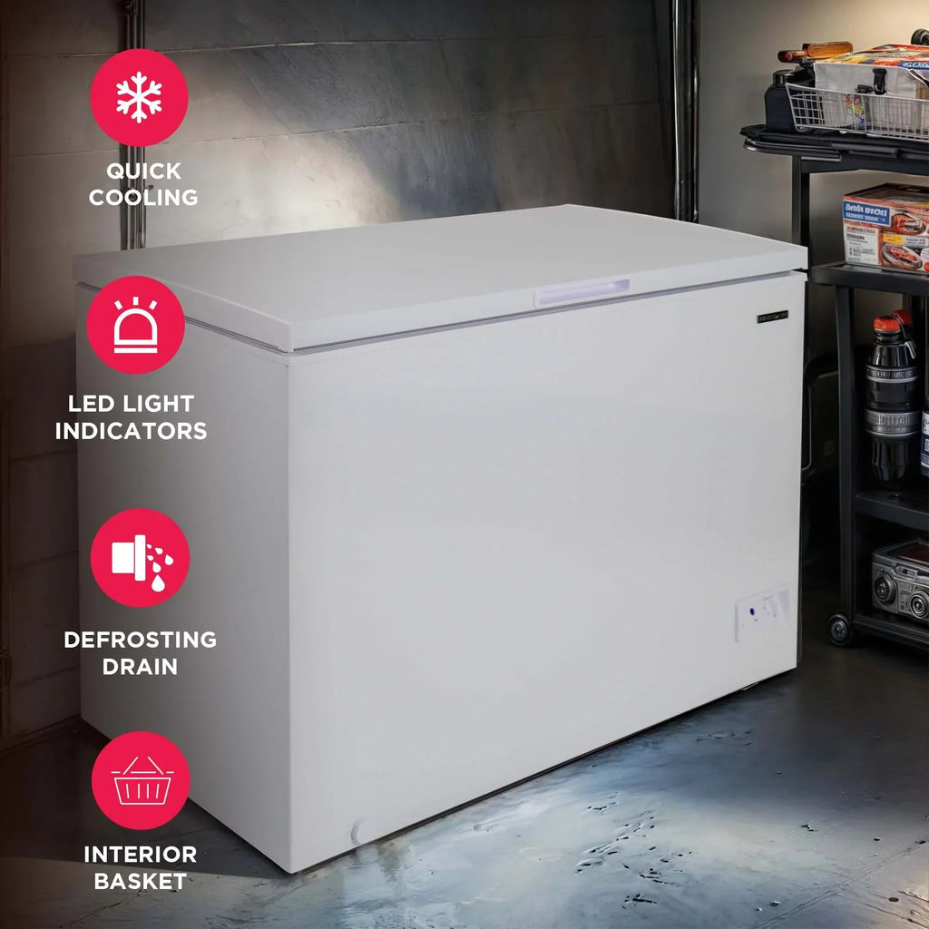 2026 NewFrigidaire 10.3 Cu. ft. Chest Freezer, Garage Ready, EFRF1005, White