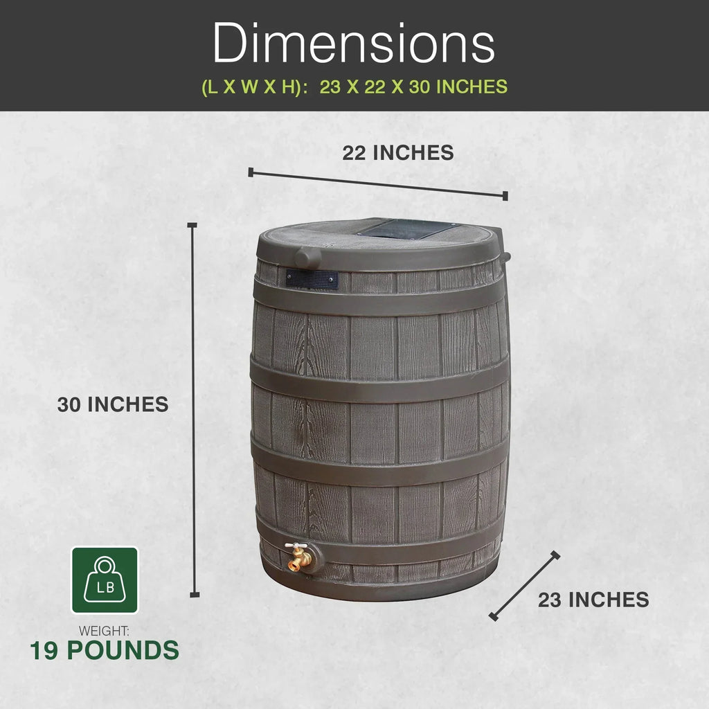 2026 NewGood Ideas Rain Wizard Rain Storage Collection Rain Barrel 50-Gallon
