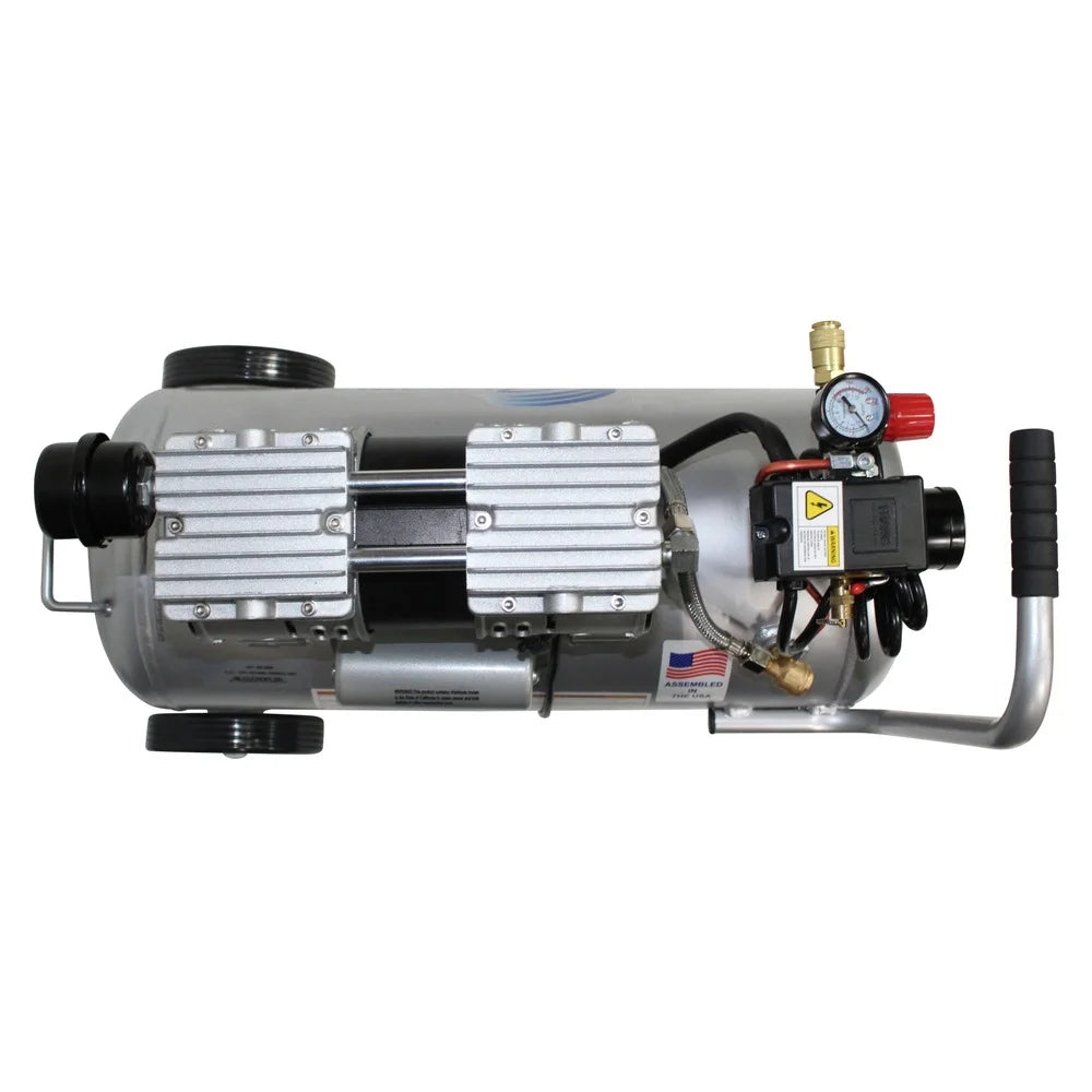 2026 NewCalifornia Air Tools CAT-8010AD 1 HP 8-Gal. Ultra-Quiet and Oil-Free Steel Tank Air Compressor with Auto Drain Valve