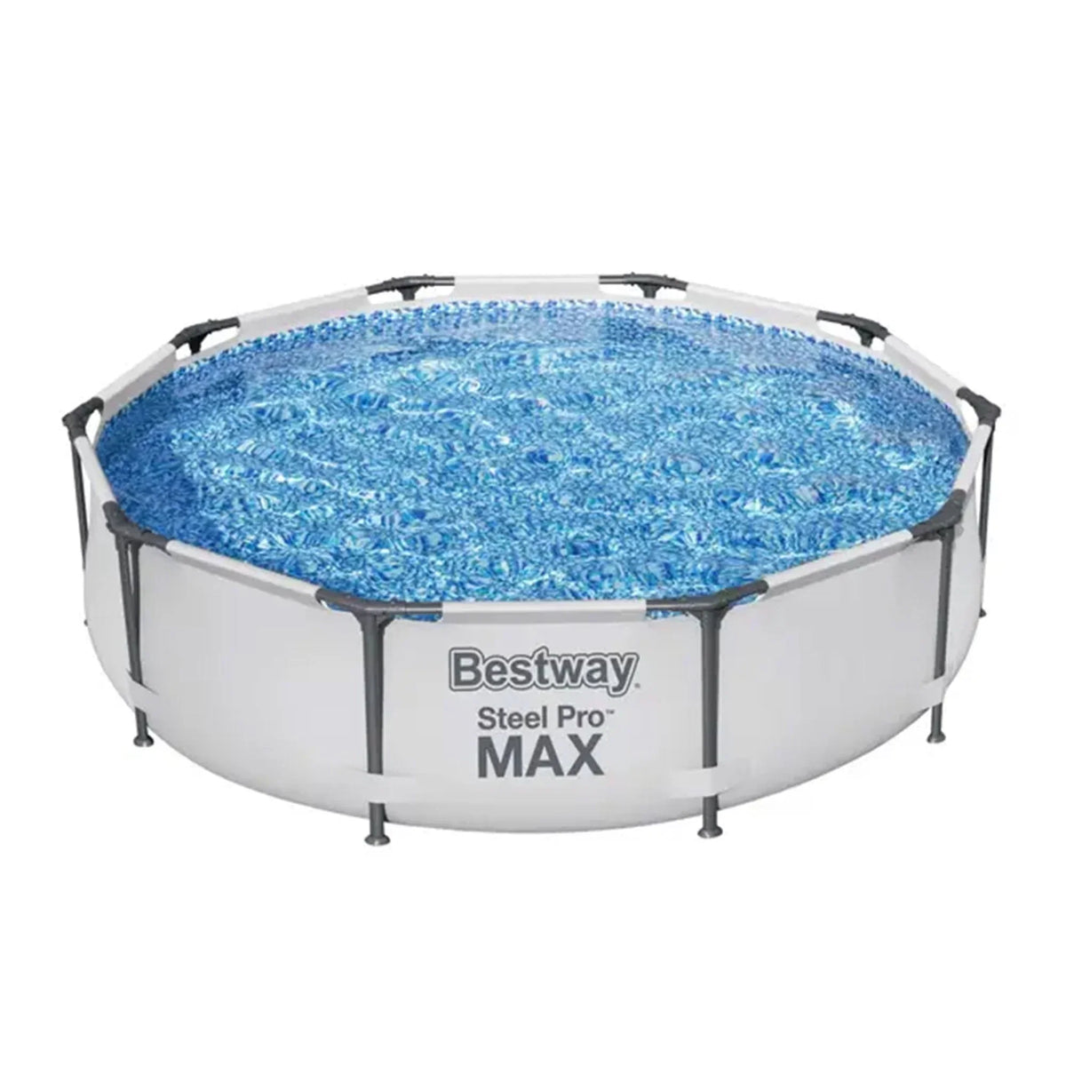 2026 NewBestway Steel Pro MAX 10'x30" Above Ground Outdoor Swimming Pool with Pump Metal frame pools Round
