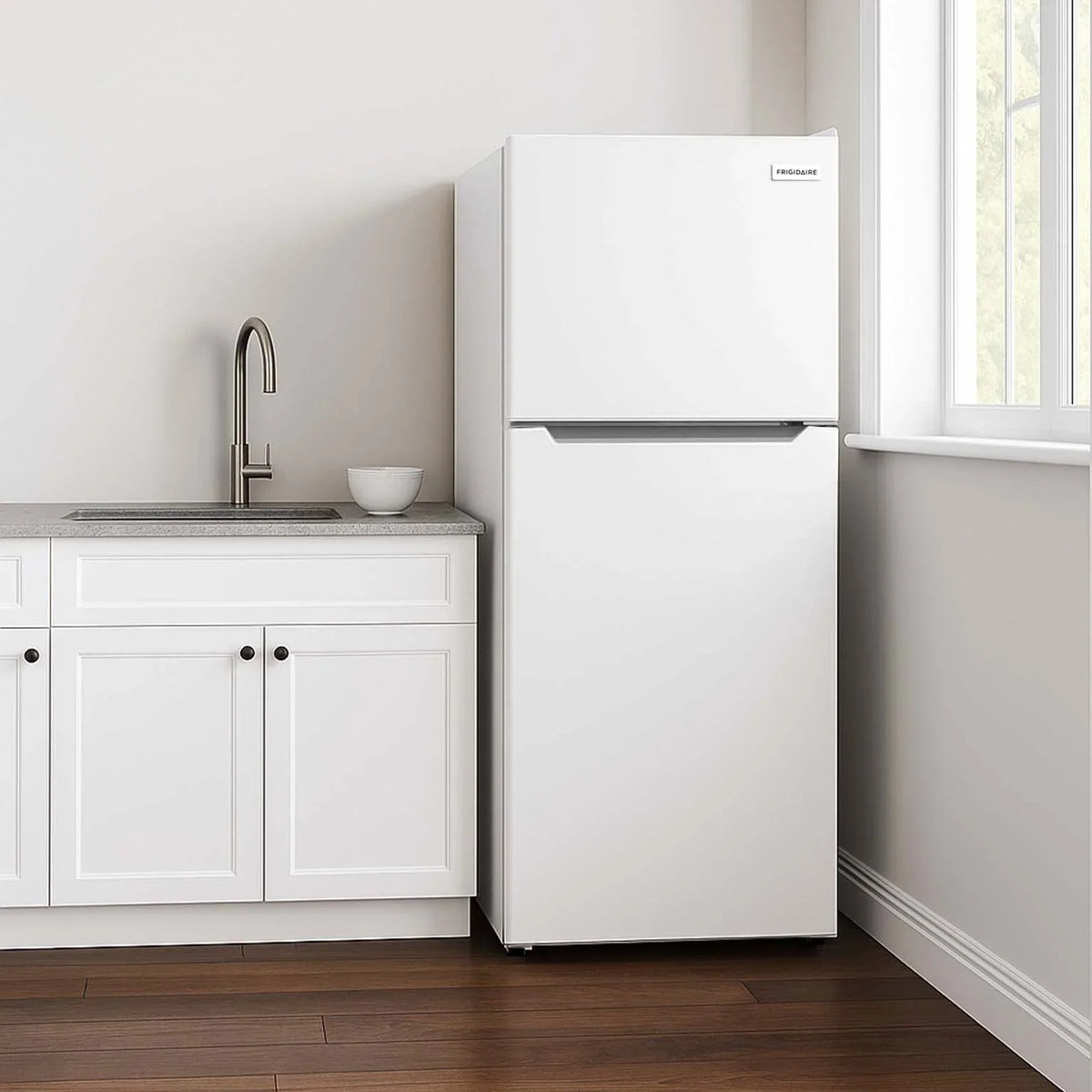 2026 NewFrigidaire 10 Cu. Ft. Top Mount Refrigerator, Frost Free, Platinum, EFR1033-SS-6Com