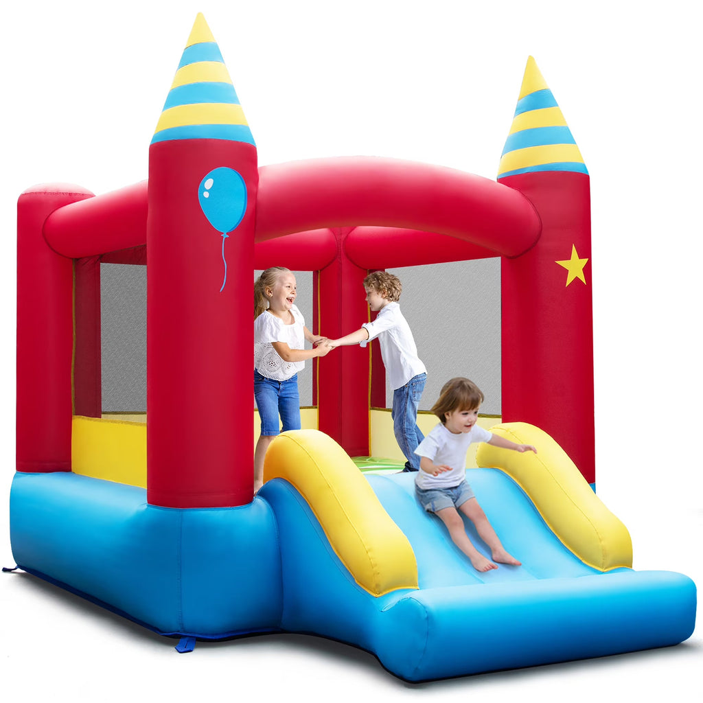 2026 NewCostway Inflatable Kids Jumping Bouncer Indoor Outdoor with 480W Blower