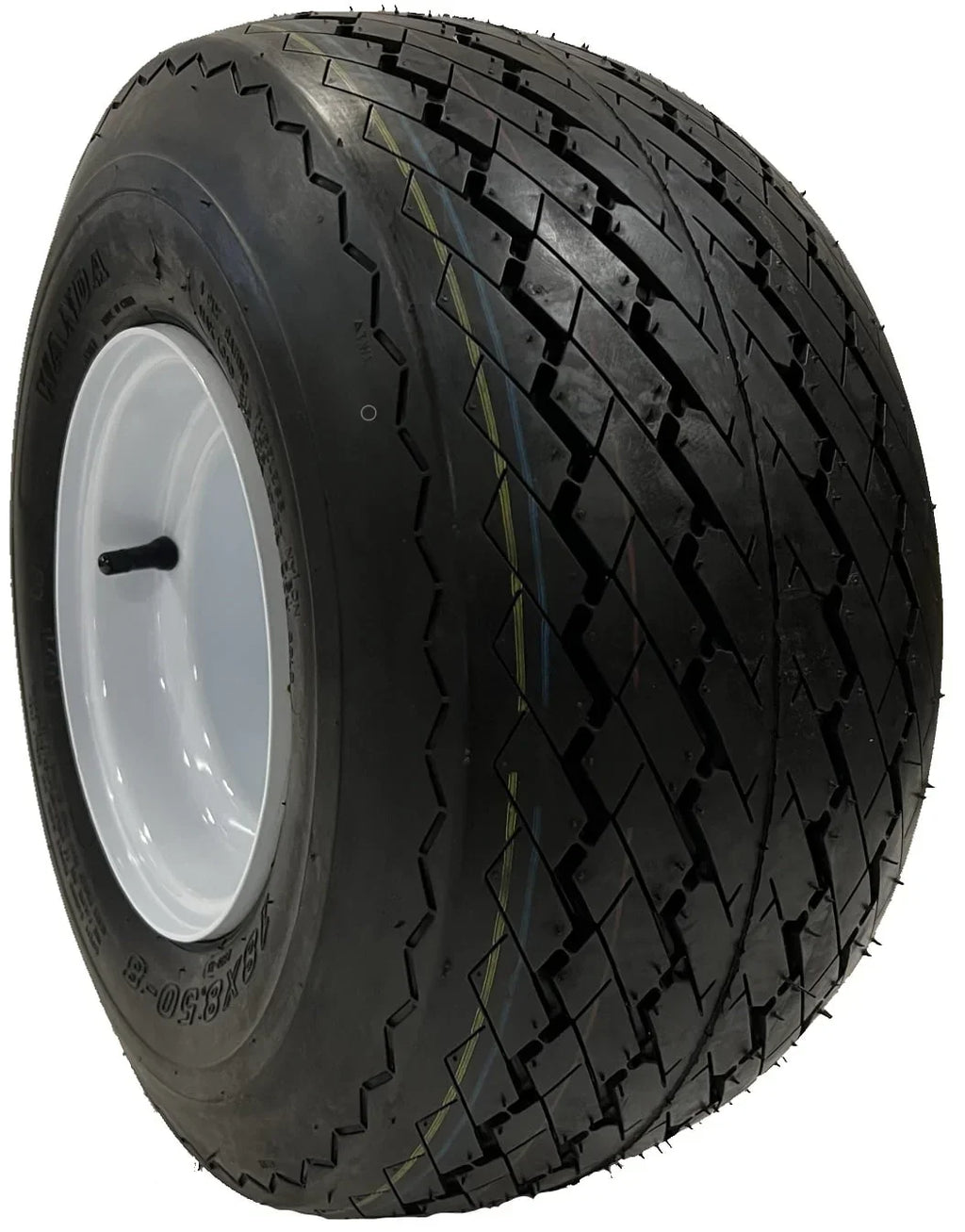 4 - Pk Golf Cart Tire Rim Mounted 18 - 850 - 8 18X8.50 - 8 18 x 8.5 x 8 White 4 Lug Hole