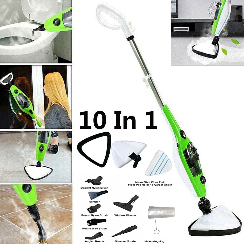 2026 NewAll-in-One 10-in-1 Steam Cleaner for Hardwood Floors, Tiles, Carpets, and Windows