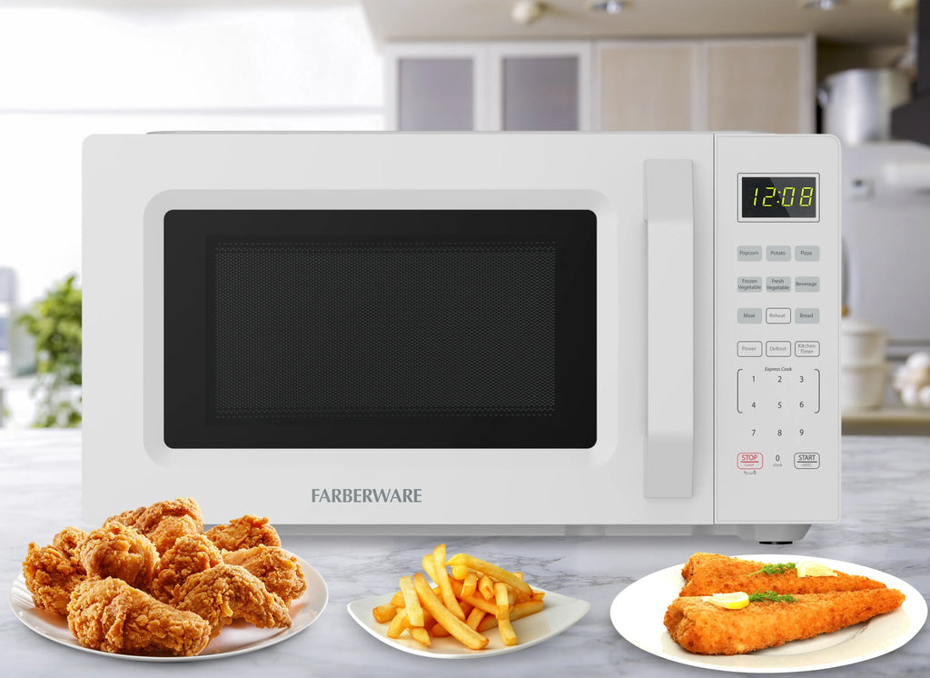 2026 NewFarberware 1.1 Cu. Ft. 1000-Watt Compact Microwave Oven, Black