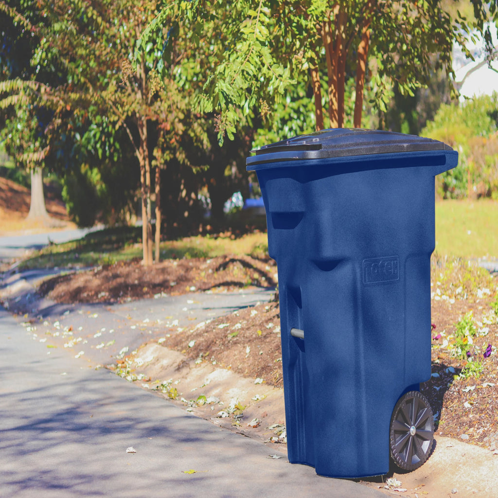 2026 NewToter Trash Can Greenstone With Wheels And Lid, 96 Gallon