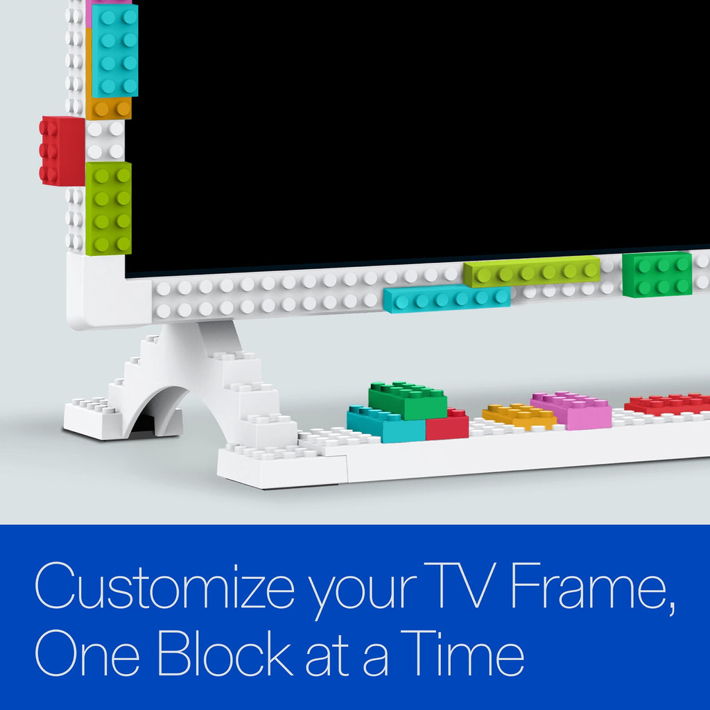 onn 32 in 1080p FHD Building Block Smart Roku TV, White, TVBBWTE36014570