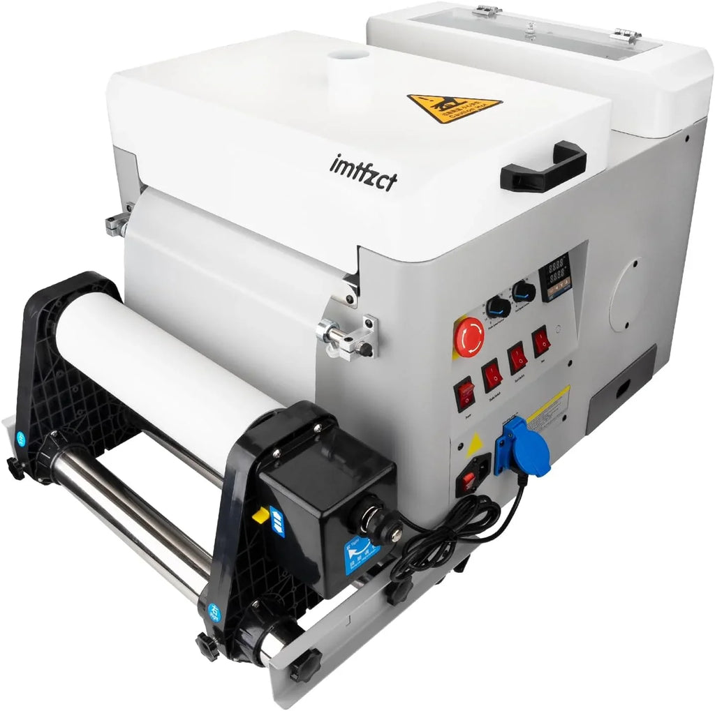 A3 Economic Automatic DTF Powder Shaker and Dryer Machine 13.4in (340mm), Automatic Powder Shaking Machine with 4 Lamps for Even Heating for DTF Printing on T-Shirts Clothes