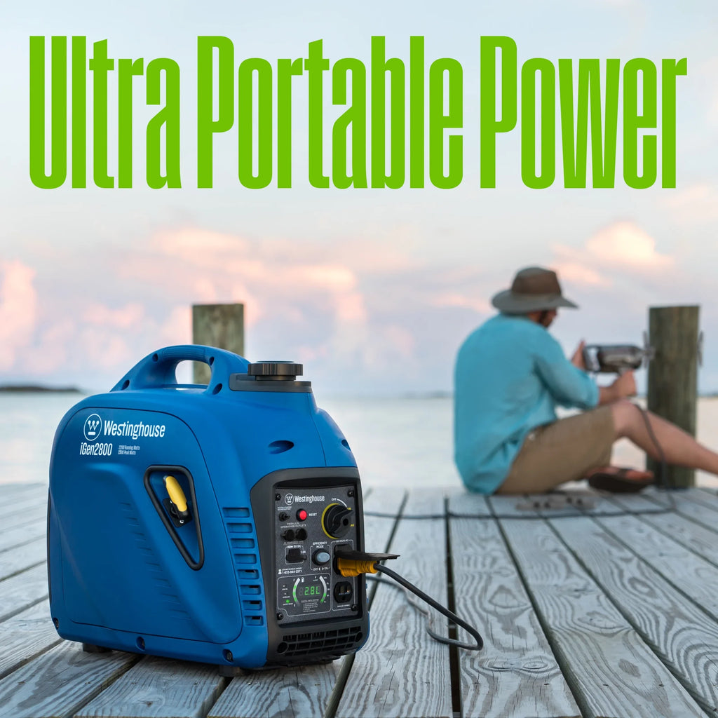 2026 NewWestinghouse 2800 Peak Watt Super Quiet & Lightweight Portable Inverter Generator, Gas Powered, Parallel Capable, Long Run Time