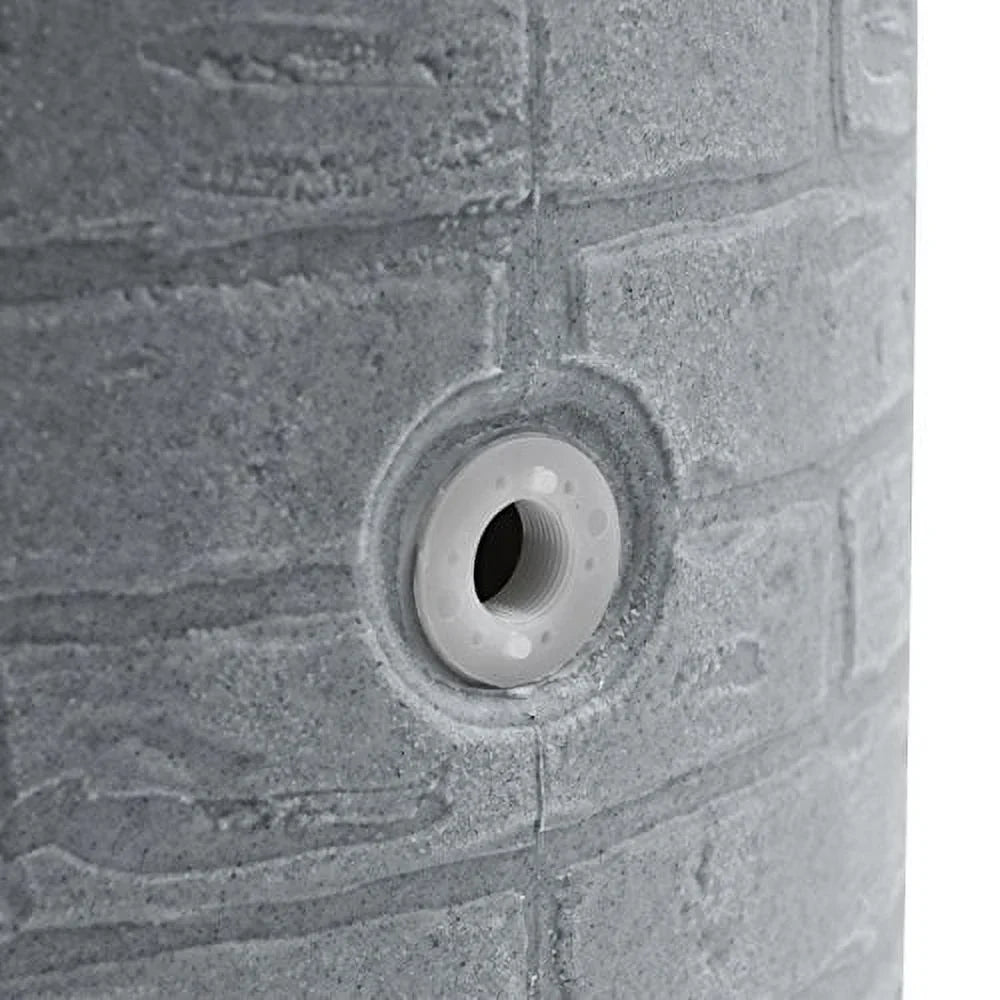 Good Ideas IMP - D50 - DAR Impressions Downton Rain Saver Rain Barrel, 50 Gallon, Dark Granite