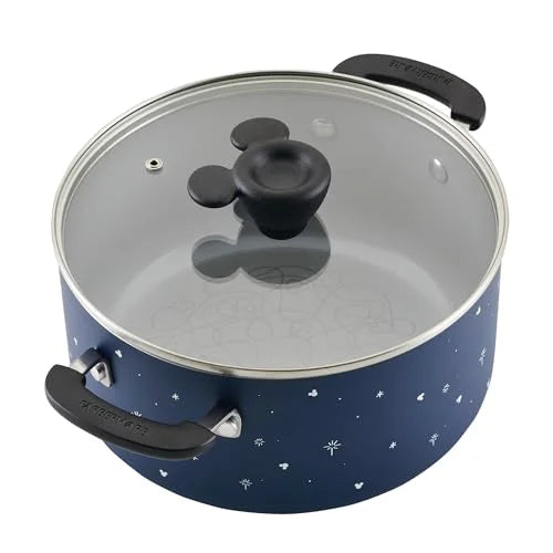 2026 NewFarberware Bon Voyage Ceramic Nonstick Pots and Pans Set with Baking Sheet/Cookie Pan and Home Kitchen Tools, 8 Piece Non Stick Cookware Set - Blue