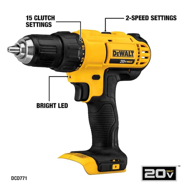 2026 New20V MAX Cordless 10 Tool Combo Kit, (2) 20V 2.0Ah and (1) 20V 5.0Ah Batteries, and Charger