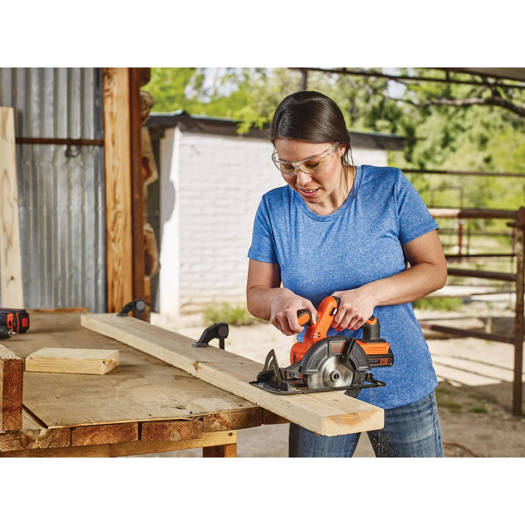 2026 New BLACK+DECKER 20V MAX* POWERCONNECT 5-1/2 in. Cordless Circular Saw, Tool Only, (BDCCS20B)